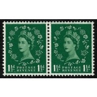 1952 1½d green Watermark Tudor Crown. Listed variety "extra dot beneath value" SG 517g.  Spec. S25g.