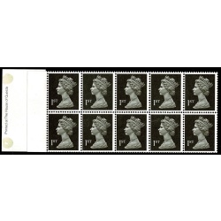 Type 4 NVI Questa. 10 x 1st black. ACP ERROR NO GUM Perf I1. Pane DP131C