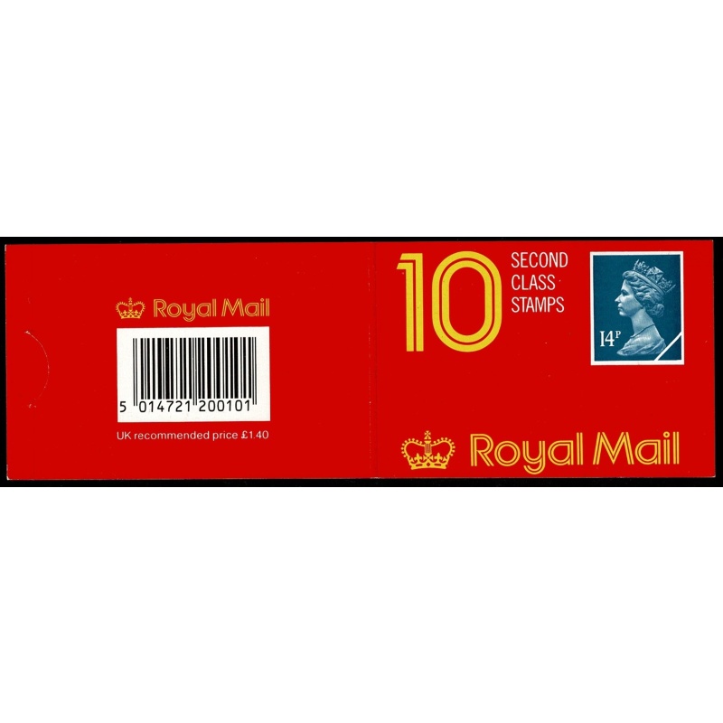 Type 3 (Chambon) 10 x 14p deep blue FCP/PVAD. Rotary Perf. Barcode 200101. MISSING PHOSPHOR
