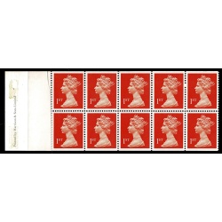 Type 5C. Harrison 10 x 1st orange ACP/PVAD. Pane DP155. Blind Perf between 4 & 5