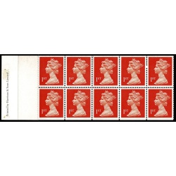 Type 7(1) 1992 Olympics. Harrison 10 x 1st orange ACP/PVAD. Pane DP155. Blind Perf between 4 & 5