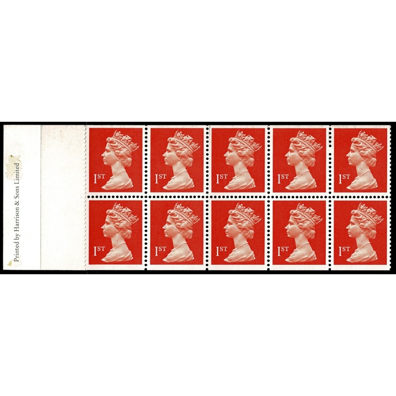 Type 7(1) 1992 Olympics. Harrison 10 x 1st orange ACP/PVAD. Pane DP155. Blind Perf between 4 & 5