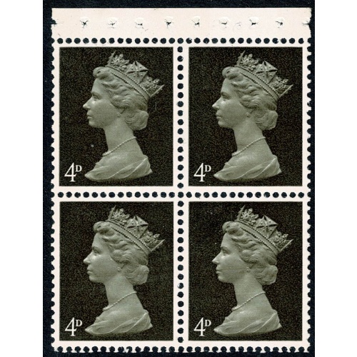 SG UB10. 4d Deep olive-brown 2B. PVA Head B Perf Is