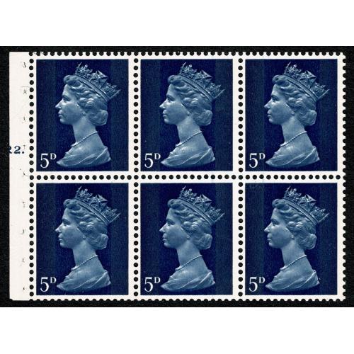 SG UB19. 5d Blue pale shade 2B. PVA Head B. Cyl R2 dot Top
