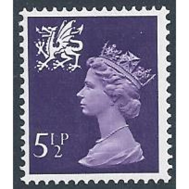 5½p violet FCP/PVAD. MISSING PHOSPHOR. SG W20y