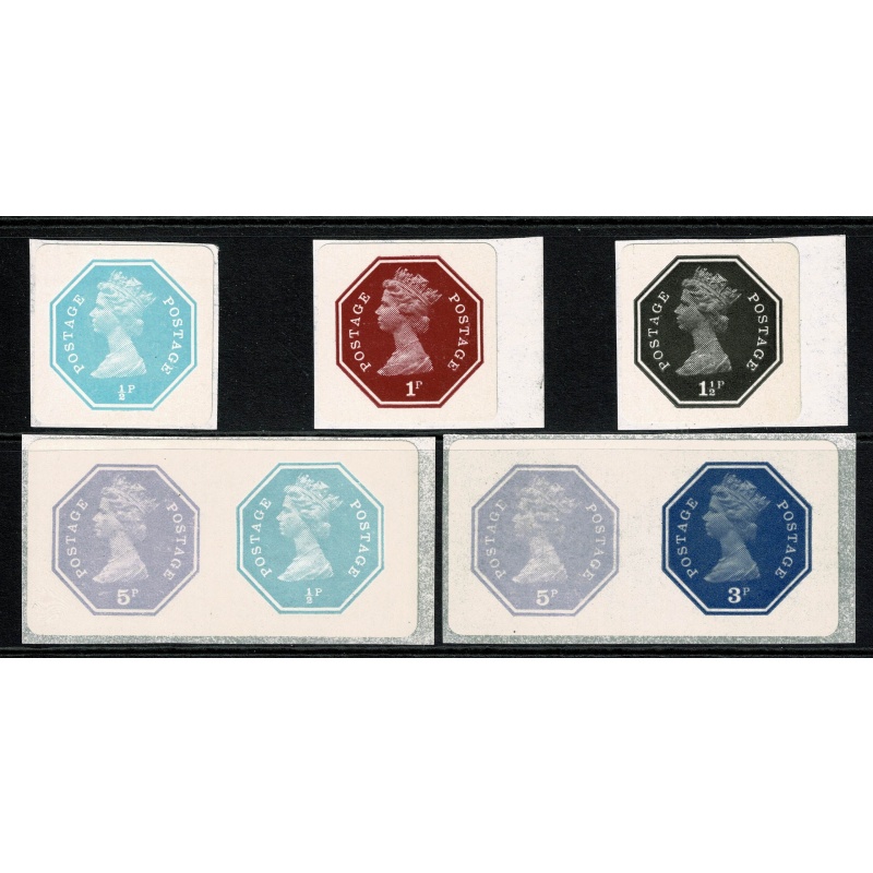 1974 "Original" 1st Series by Derek Worboys. Set of 5 values ½p - 8p