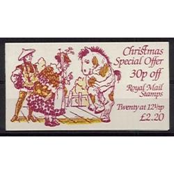 Plated Booklet. 1983 Christmas £2.50 Pantomimes (Thin value) DP67A. Plain pane.