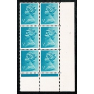 ½p turquoise FCP/PVAD. MISSING PHOSPHOR. Positional block. Ex Cyl. 7