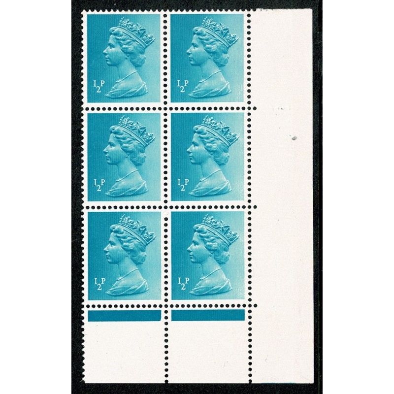 ½p turquoise FCP/PVAD. MISSING PHOSPHOR. Positional block. Ex Cyl. 7